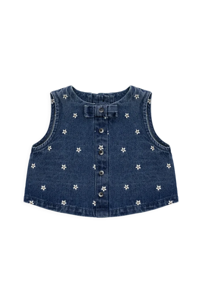 Jamie Kay Etta Top - Josie Floral Denim