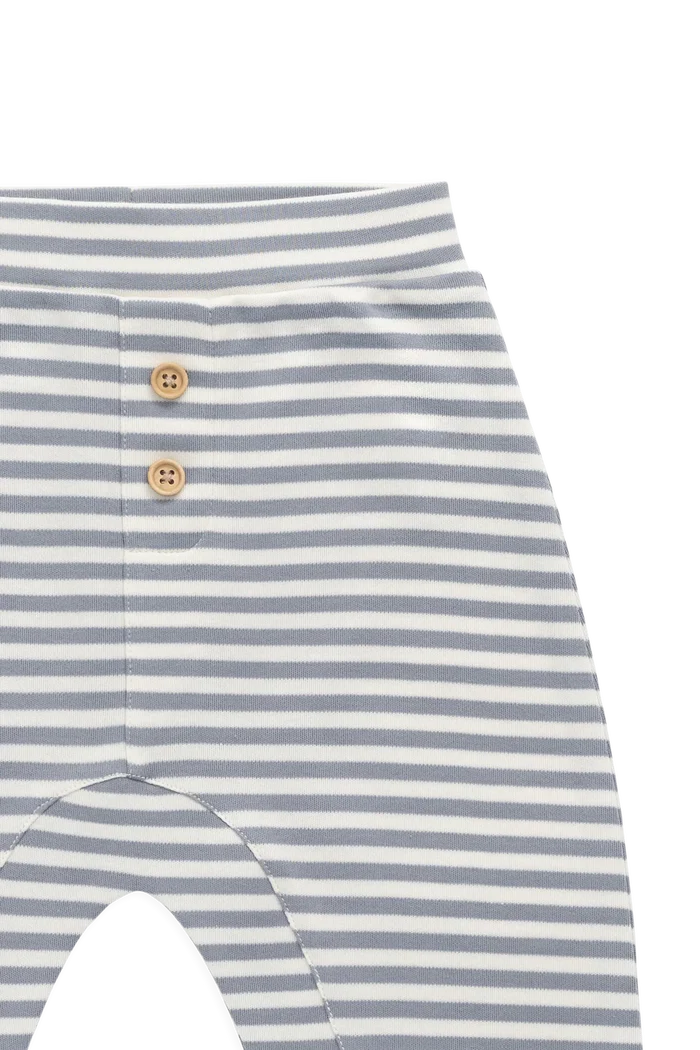 Jamie Kay Pima Cotton Wesley Pant - Narrow Stripe Dawn/Cloud
