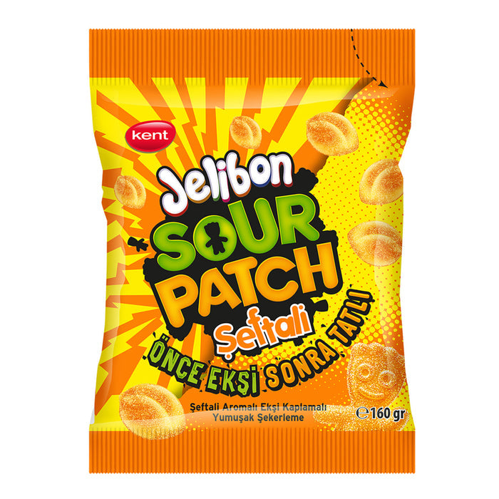 Jelibon Sour Patch Kids Peach brings the perfect balance of tangy and sweet with every chewy bite.