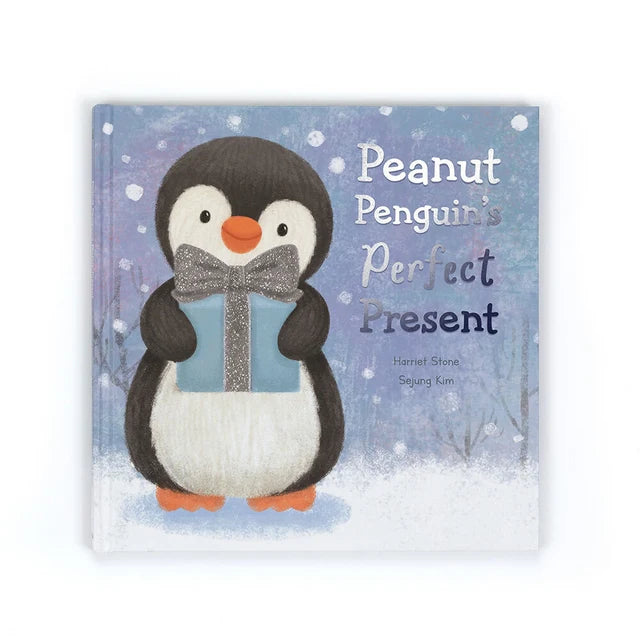 Jellycat Peanut Penguin Perfect Present Book