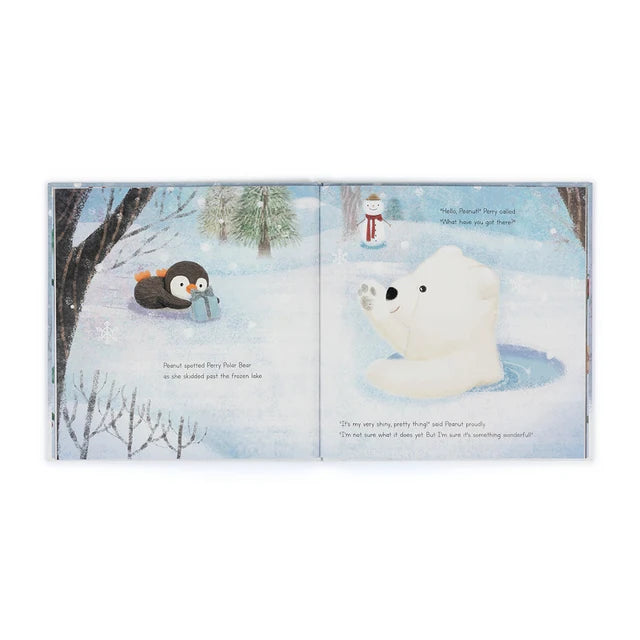 Jellycat Peanut Penguin Perfect Present Book