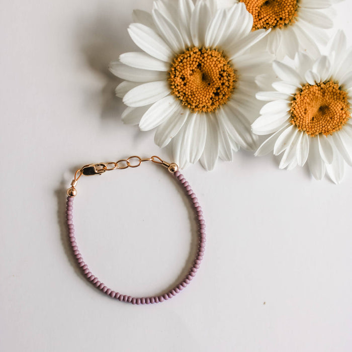 Joyful Bead Company Dahlia Purple Bracelet