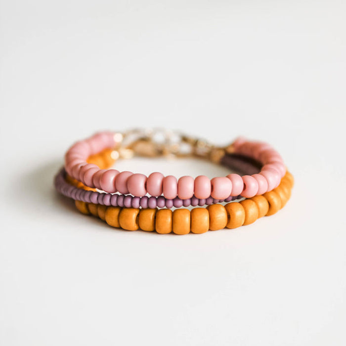 Joyful Bead Company Dahlia Purple Bracelet