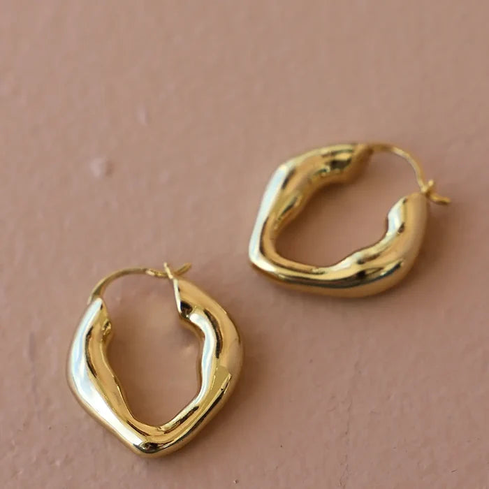 Katie Waltman Jewelry Organic Hoops