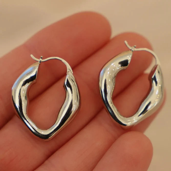 Katie Waltman Jewelry Organic Hoops