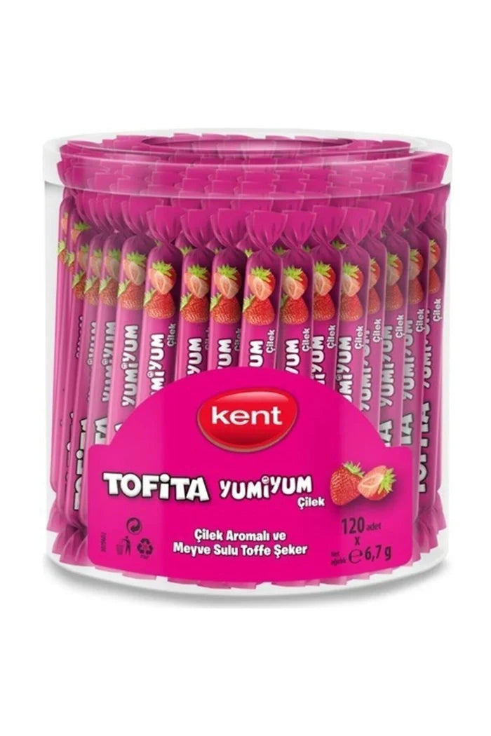 Kent Tofita Yumiyum Strawberry 120 pcs Assorted Candy