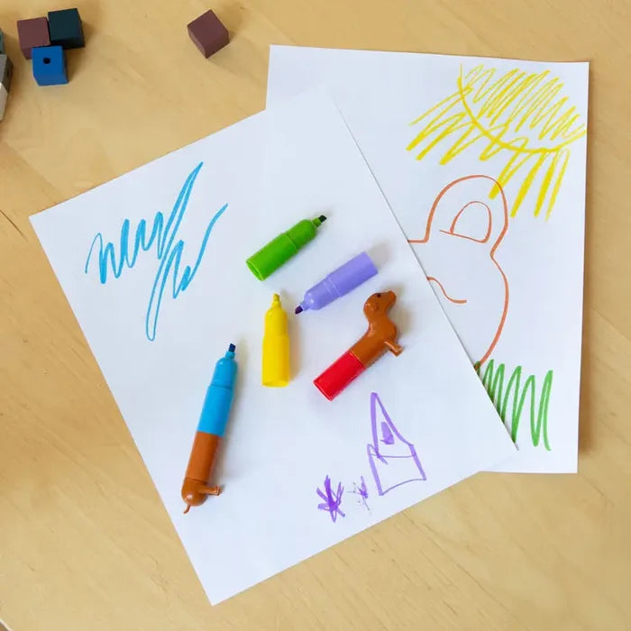 Kikkerland Design Inc Rainbow Dachshund Markers