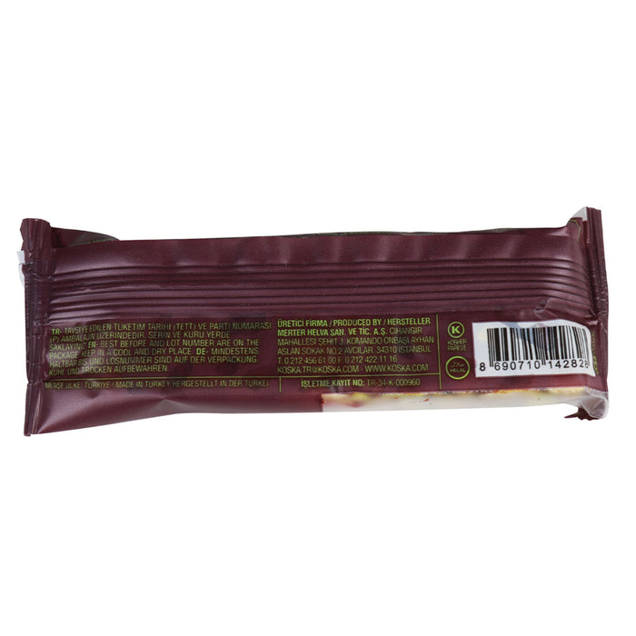 Koska Pistachio Brittle Bar is a deliciously crunchy treat made with 60% premium Antep pistachios, natural honey, and sugar.