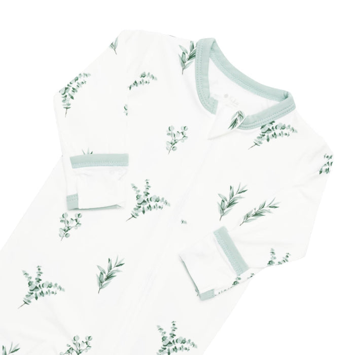 Kyte BABY Printed Zippered Footie - Eucalptus