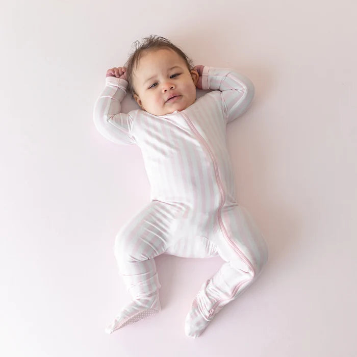 Kyte Baby Printed Zippered Footie - Small Sakura