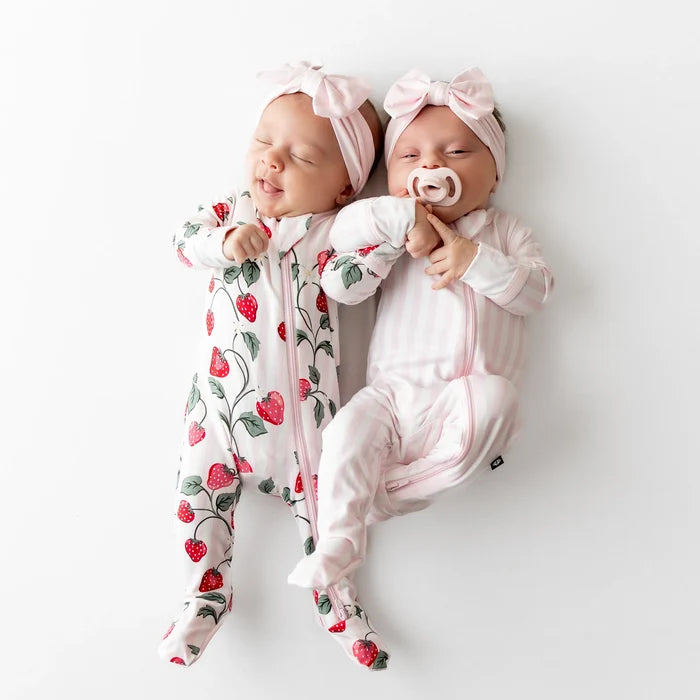 Kyte Baby Printed Zippered Footie - Small Sakura
