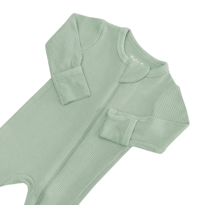 Kyte Baby Ribbed Footie - Thyme