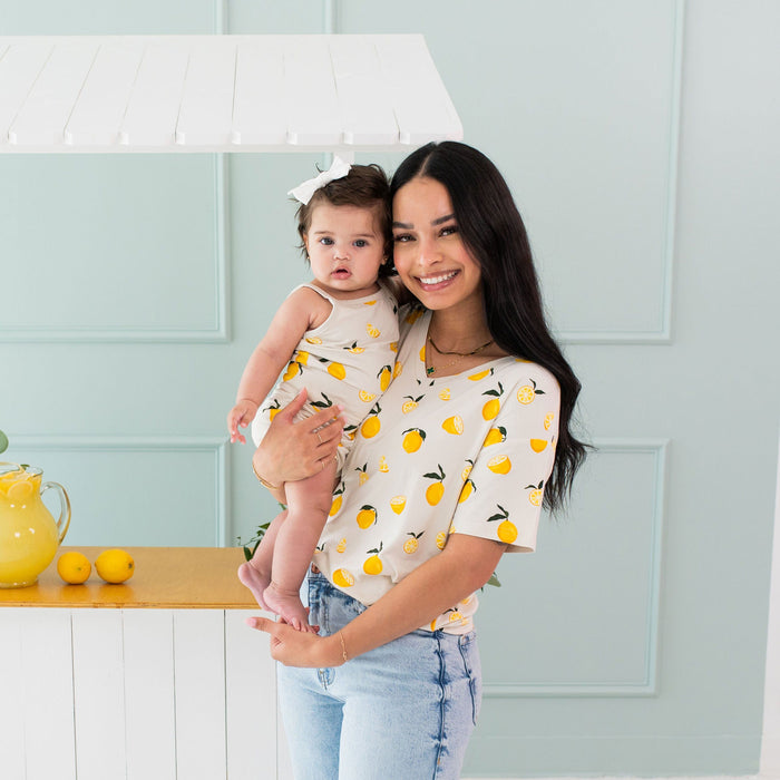 Kyte Baby Spaghetti Strap Leotard - Lemon