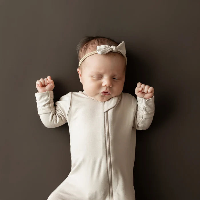 Kyte Baby Zippered Footie - Bisque