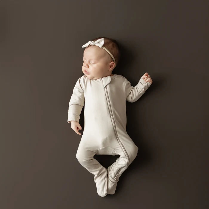 Kyte Baby Zippered Footie - Bisque