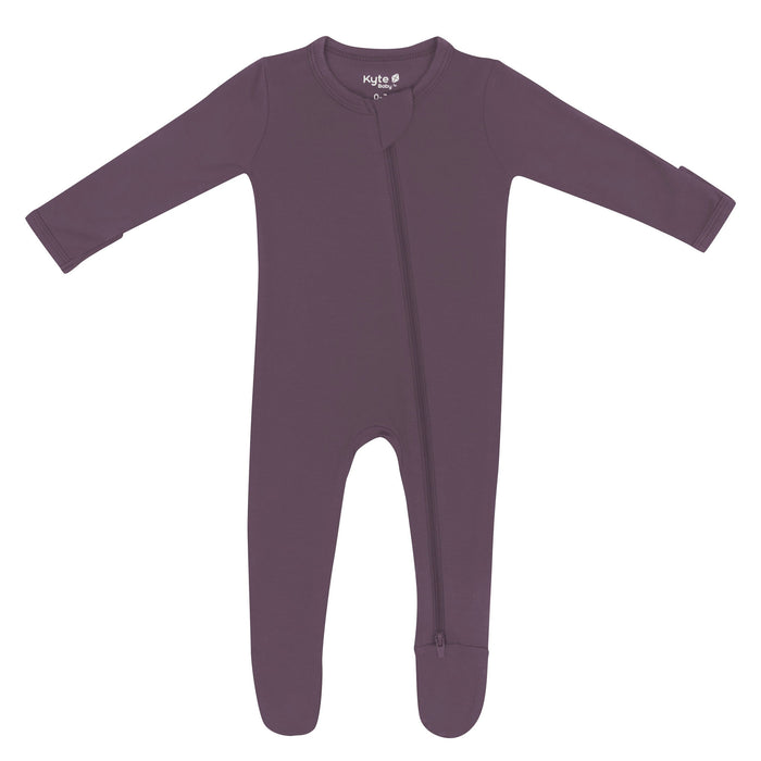 Kyte Baby Zippered Footie - Currant