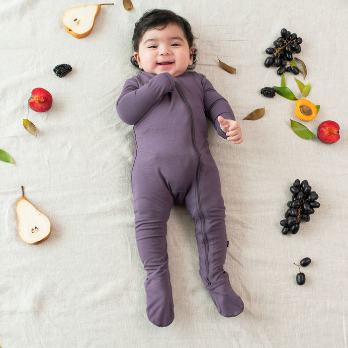 Kyte Baby Zippered Footie - Currant