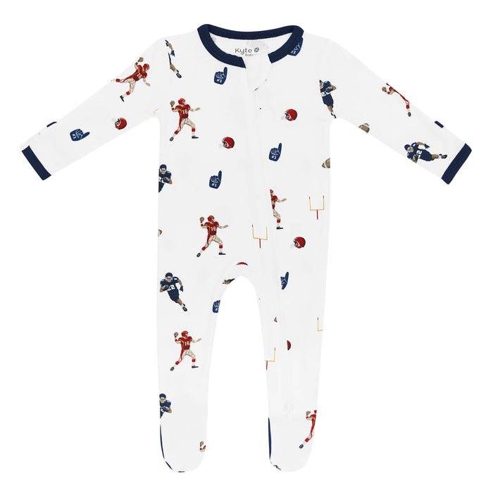 Kyte Baby Zippered Footie - Football