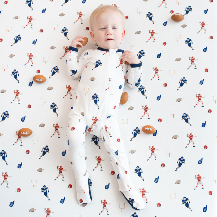 Kyte Baby Zippered Footie - Football