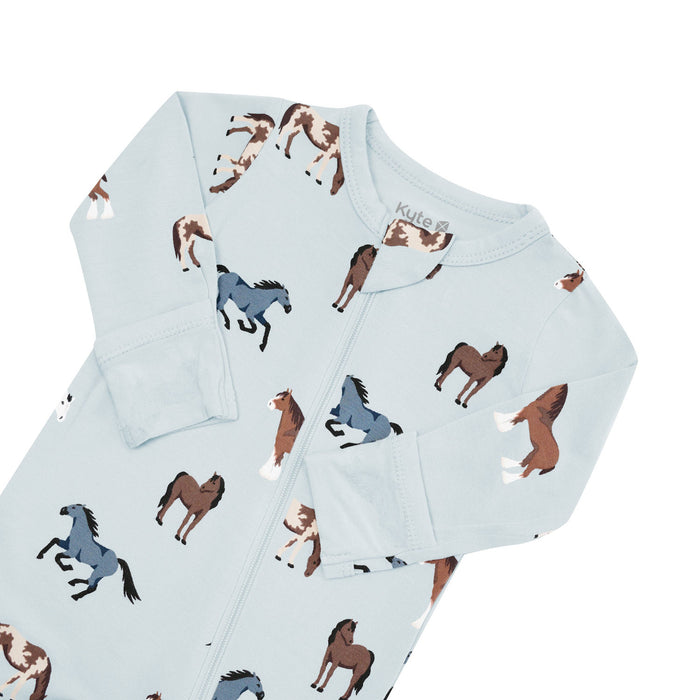 Kyte BABY Zippered Footie - Horse