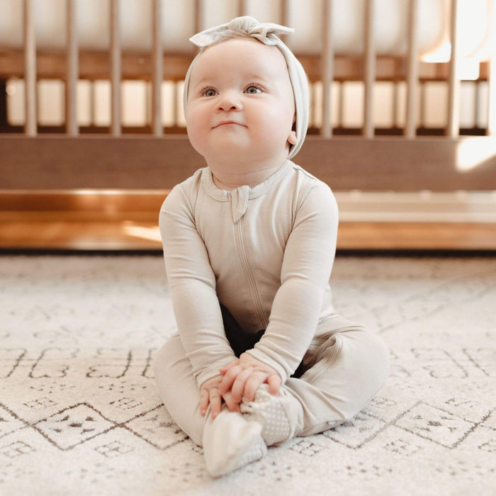 Kyte BABY Zippered Footie - Oat