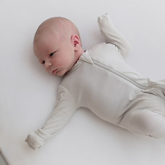 Kyte BABY Zippered Footie - Oat