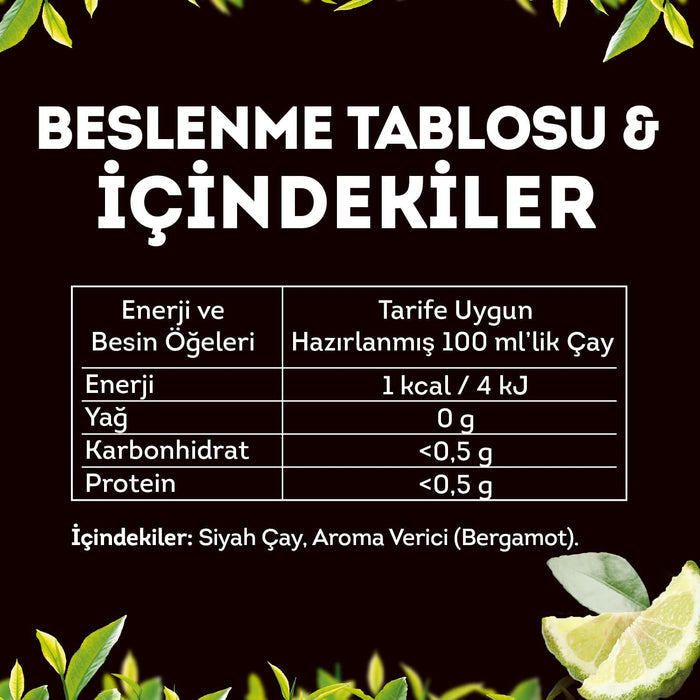 Lipton Earl Grey Bergamot Scented Teabags 100 pcs 320 gr