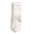 Little Stocking Co Fancy Knit Tights - Ivory