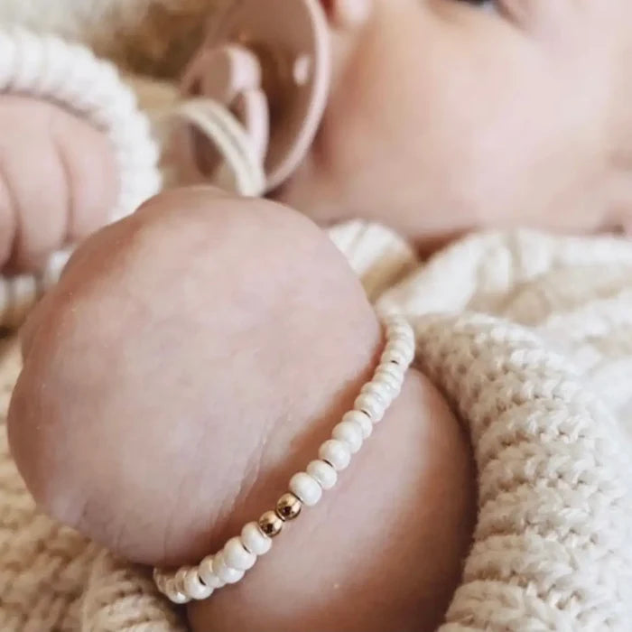 LittleLundsCo Baby Bracelet - Cream Layer