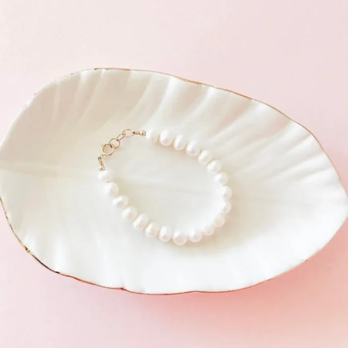 LittleLundsCo Baby Bracelet - Fresh Water Pearl