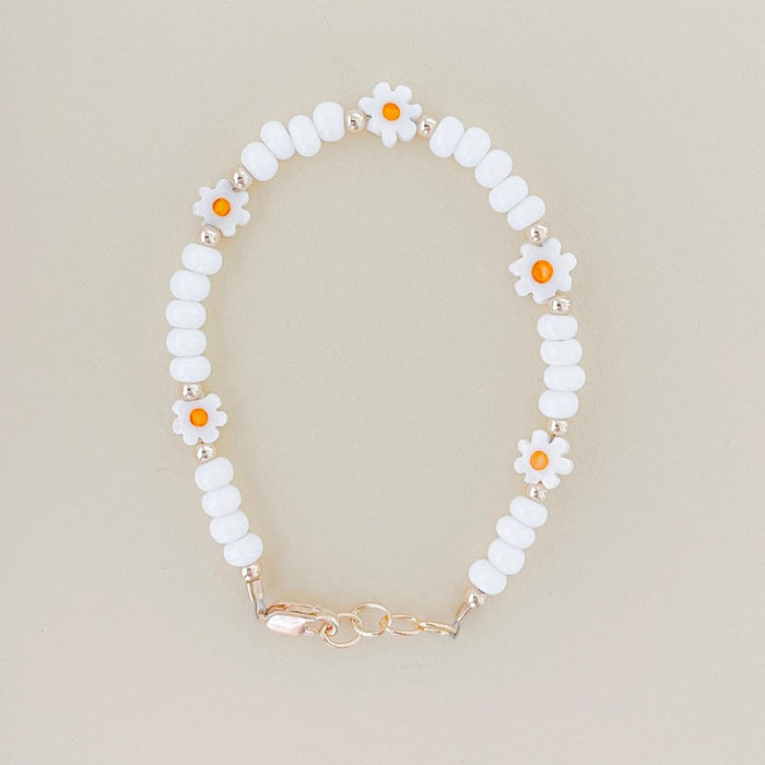 LittleLundsCo Bracelet - White Daisy