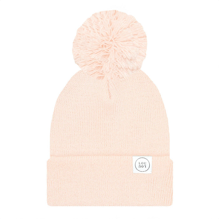 Lou Lou and Company Beanie with Pom - Blush Pink