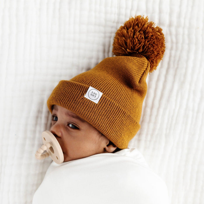 Lou Lou and Company Beanie with Pom - Camel