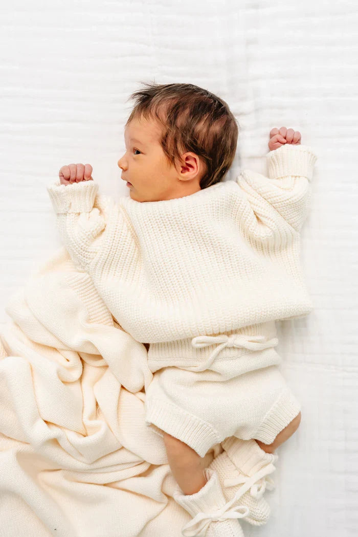 Lou Lou and Company Knit Bummie - Ivory