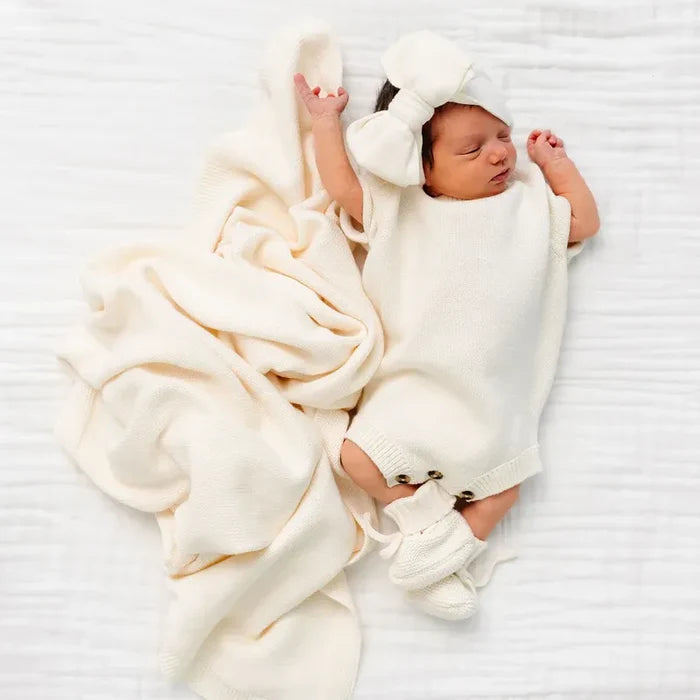 Lou Lou and Company Knit Onesie - Ivory