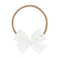 Lou Lou and Company Lace Bow Headband - White