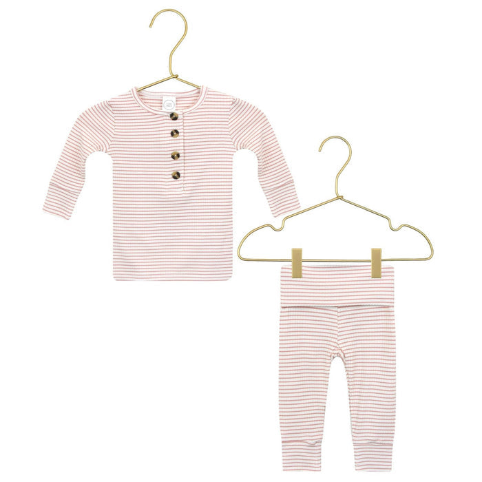 Lou Lou and Company Ribbed Top and Bottoms - Hannah