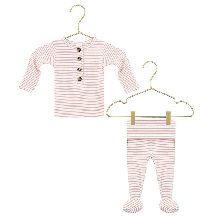 Lou Lou and Company Ribbed Top and Bottoms - Hannah