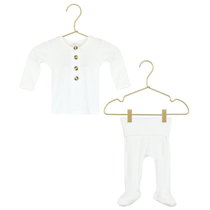 Lou Lou and Company Ribbed Top and Bottoms - Wren