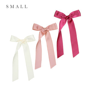 Lou Lou and Company Satin Bow 3 Pack: French Pink Sash Clips