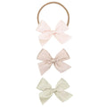 Lou Lou and Company Satin Bow Headband 3 Pack - Small