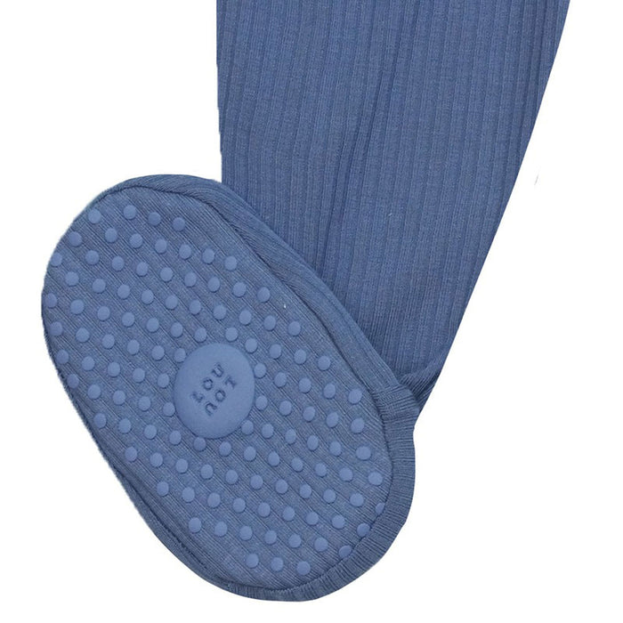 Lou Lou and Company Zipper Footie - Harrison Ribbed