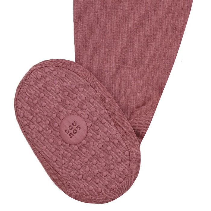 Lou Lou and Company Zipper Footie - Marjorie Ribbed