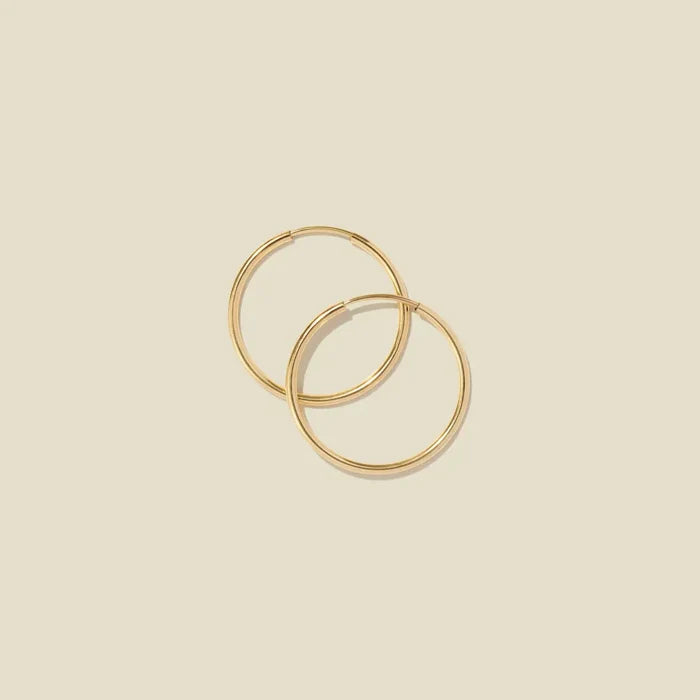 Made by Mary Gold Filled Live In Hoop Earrings