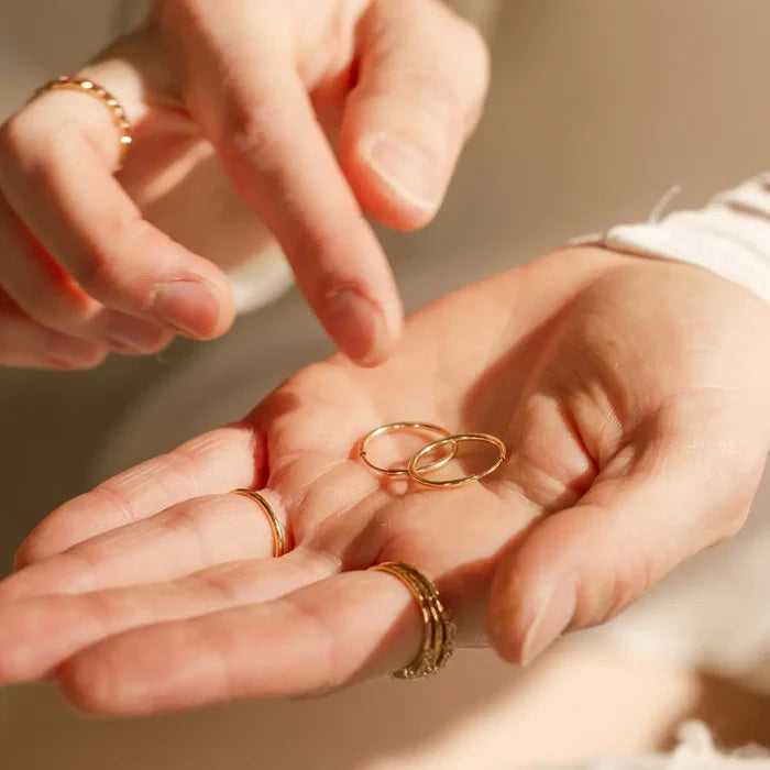 Made by Mary Gold Filled Live In Hoop Earrings