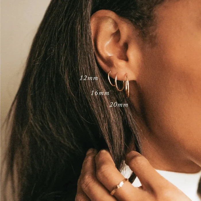 Made by Mary Gold Filled Live In Hoop Earrings
