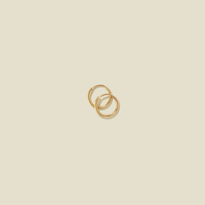 Made by Mary Gold Filled Mini Live In Hoop Earrings - Gold