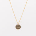 Made by Mary Gold Filled Nana 5/8" Disc Necklace