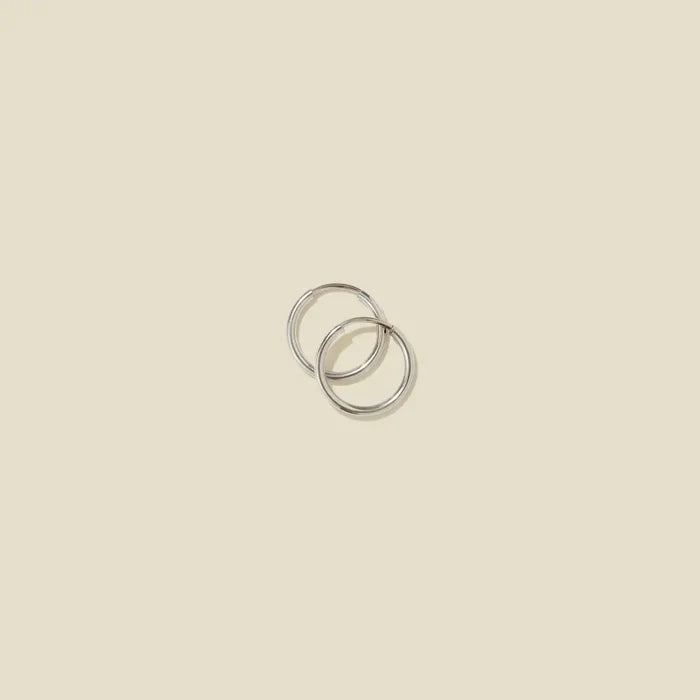 Made by Mary Silver Live In Hoop Earrings