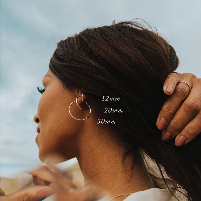 Made by Mary Silver Live In Hoop Earrings